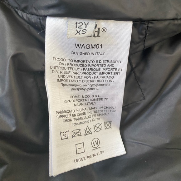 ADD Puffer Down Hooded Junior Jacket XS or 12Y - Picture 10 of 15